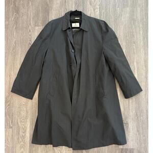 Vintage London Fog-Green Plaid Maincoat- Alpaca/Mohair lining 48R